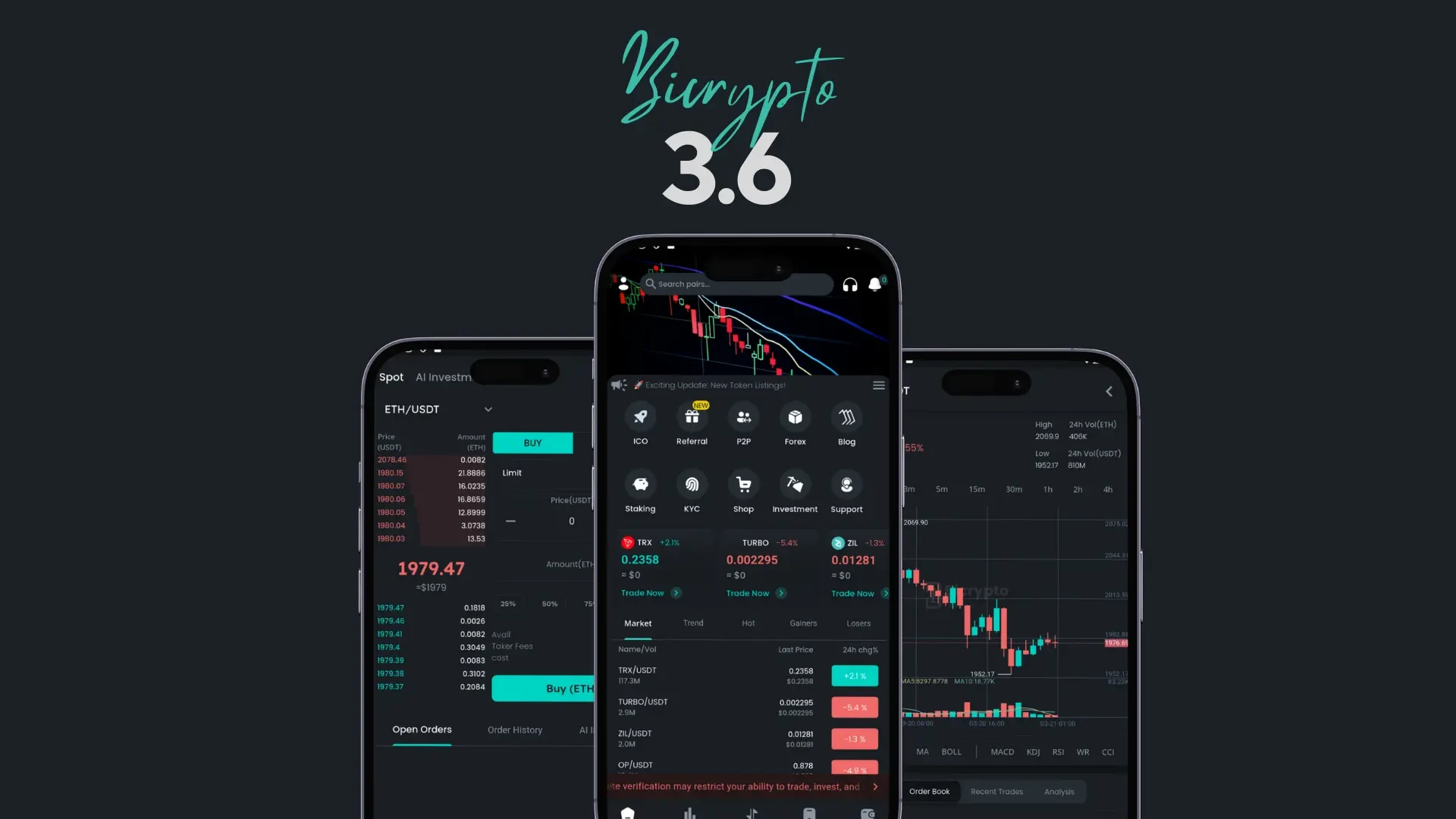 Bicrypto Mobile - Fully Native Flutter Mobile App for Bicrypto 3.5