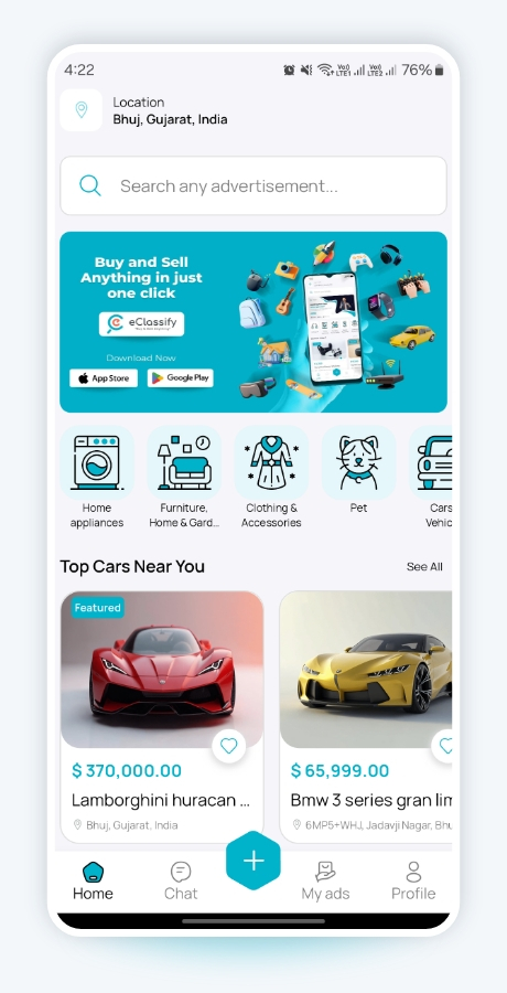 eClassify - Classified Buy and Sell Marketplace Flutter App Laravel Admin Panel